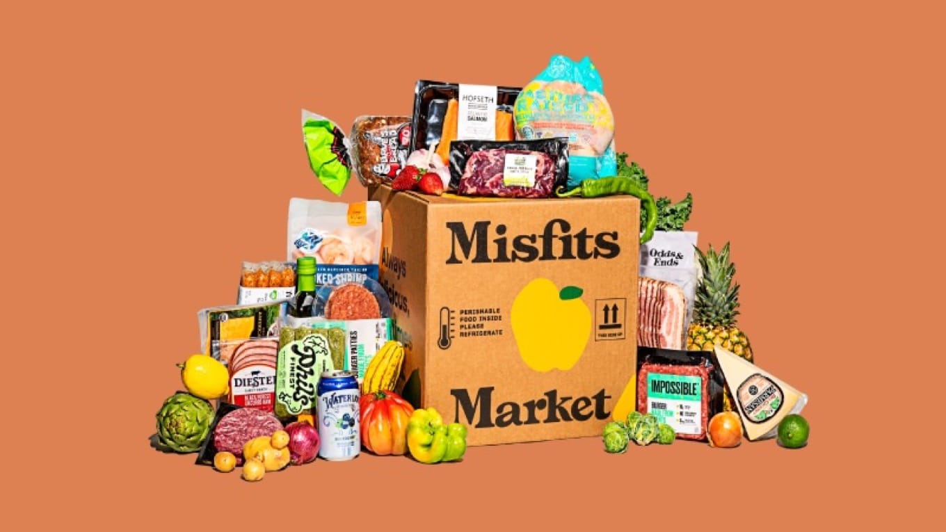 Misfits Market box and dozens of food options