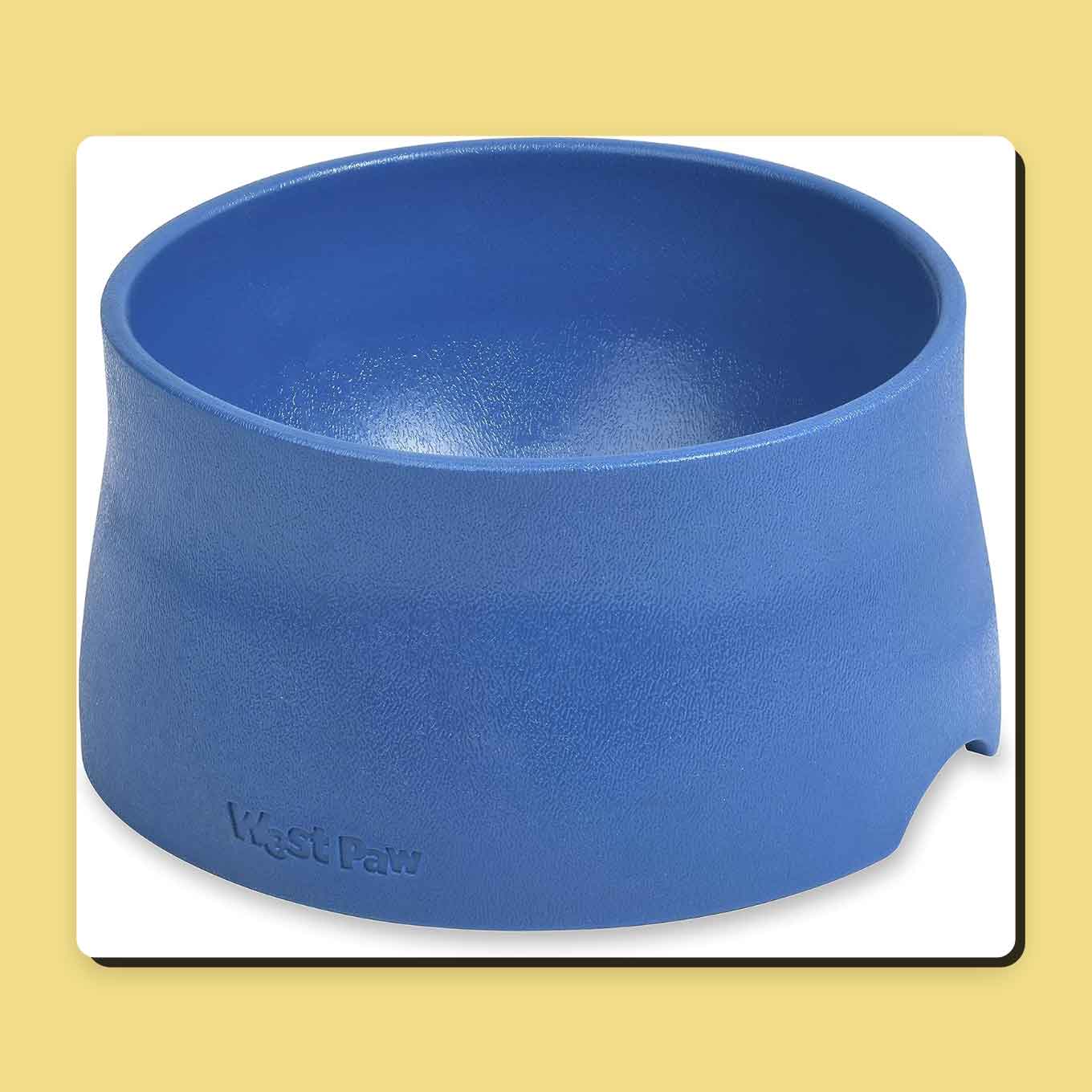 Blue dog bowl
